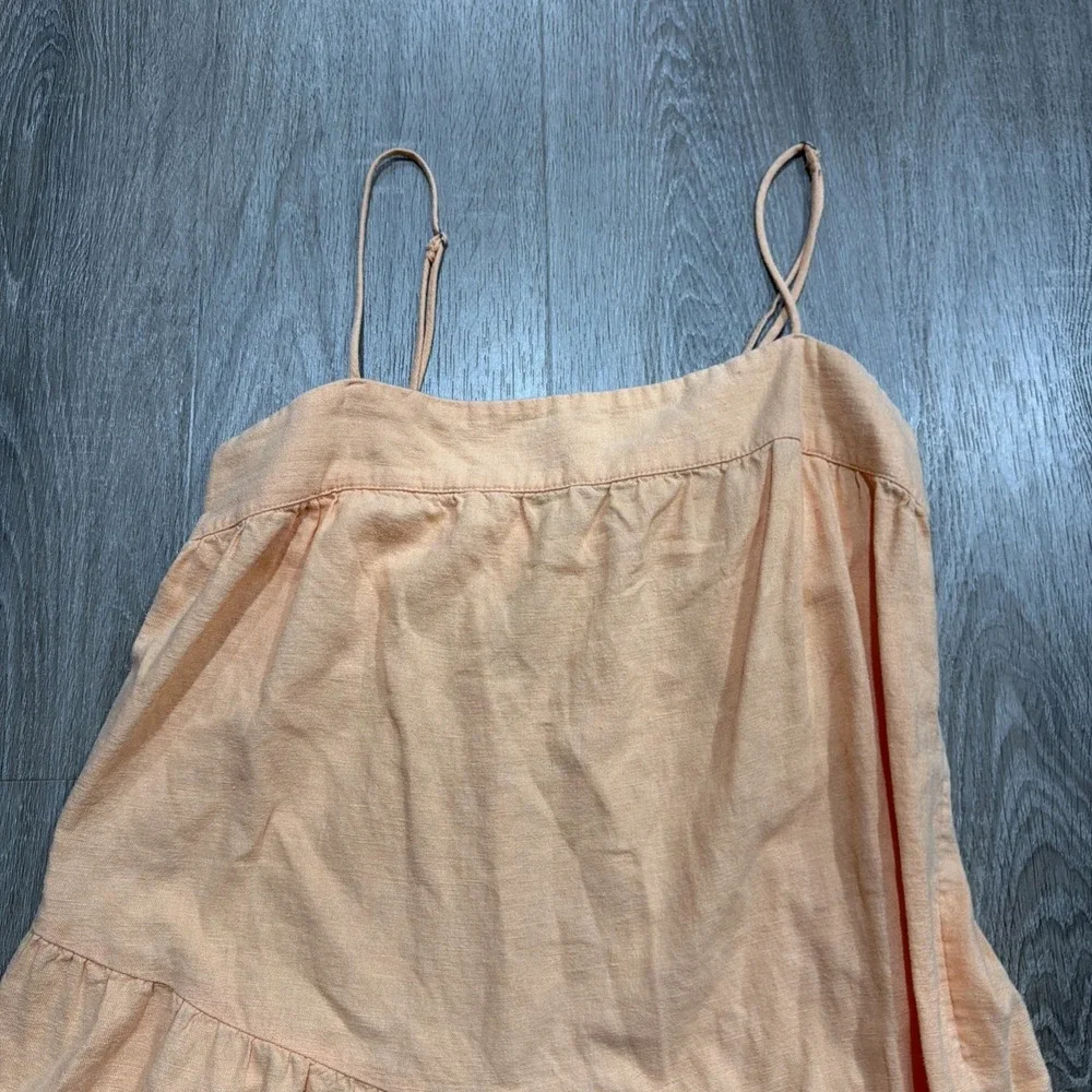 ABERCROMBIE &‎ FITCH Assymestrical Maxi Dress Small Orange Casual Bohemian